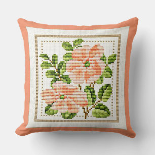 Coussin Poche Fleurs Besedlepoint Look Pays Vintage