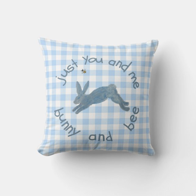 Coussin Poem Bunny Bee Bunnies Bees Baby  (Recto)