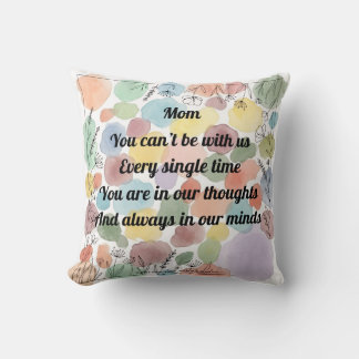 Coussin Poème de la fête des mères jeté