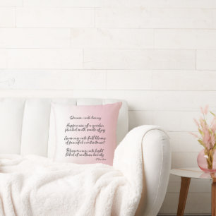 Coussin Poème de rêve (écrit par moi)