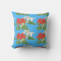Poinsettias bleu Noël