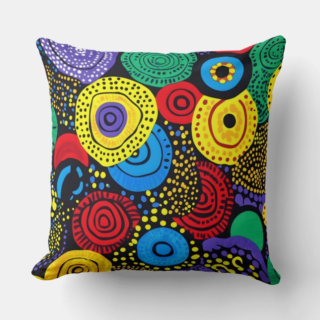 Coussin Point Abstrait art 4 (Recto)