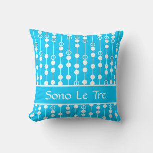 Coussin Point linéaire #5 @ SonoLeTre avec monogramme