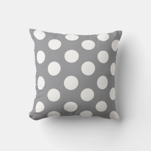 Coussin Point Polka blanc sur l'Accentuation de la salle d
