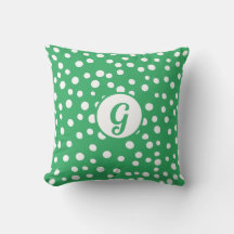 Point Polka Monogramme Personnalisé x Accent Vert