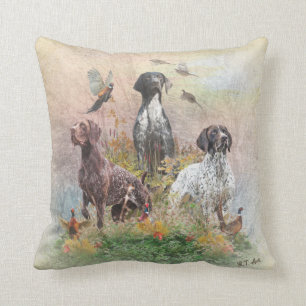Coussin Pointeurs à cheveux courts allemands (GSP), un phè