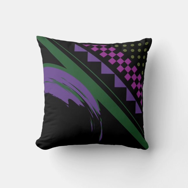 Coussin Points, Carré, Grilles (Recto)