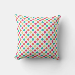 Coussin Points Colorés