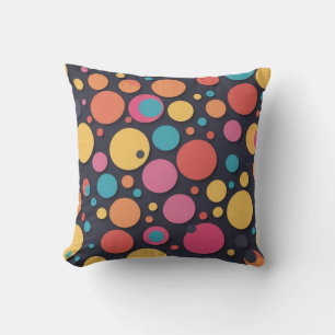 Coussin Points colorés géants
