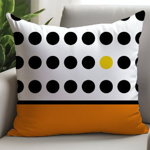 Coussin Points de jeu orange