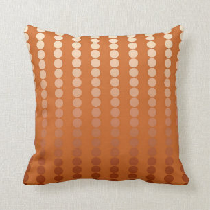 Coussin Points de satin - rouille et cuivre