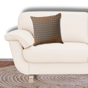 Coussin Points demi-tons noirs et Brown