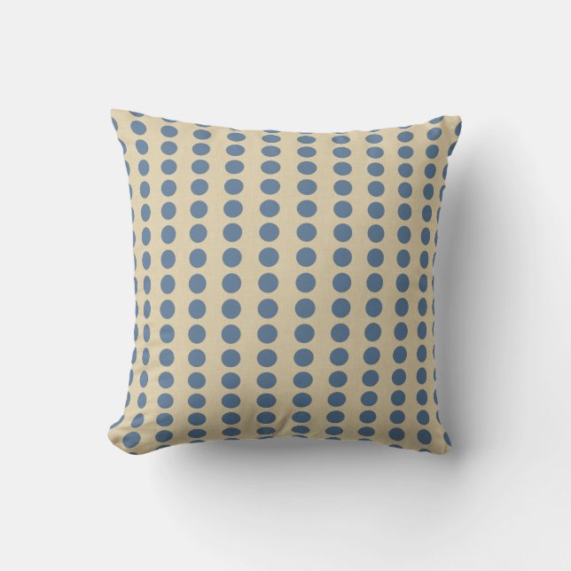 Coussin Points d'humeur d'épices bleues du Cachemire (Recto)