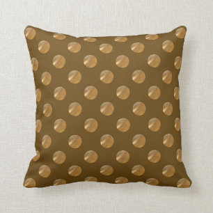 Coussin Points d'or de polka