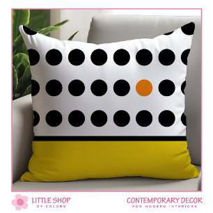 Coussin Points Jouants Jaunes