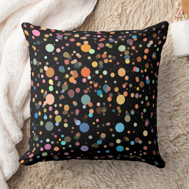 Coussin Points multicolores vifs (Couverture)