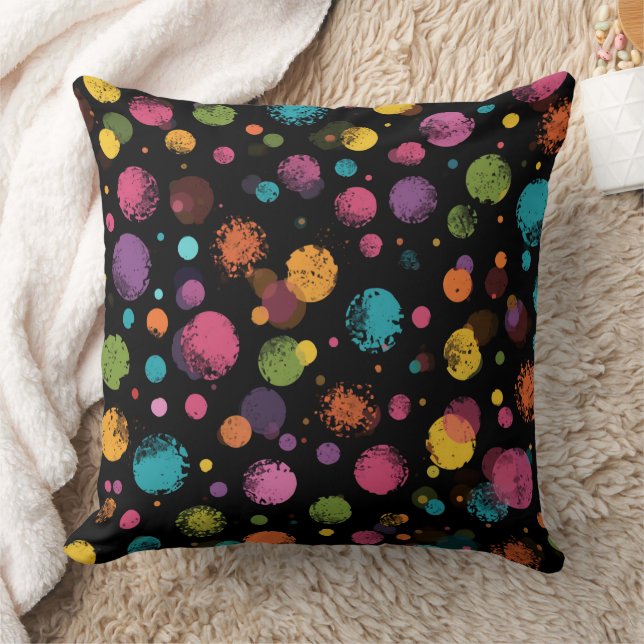 Coussin Points multicolores vifs (Couverture)