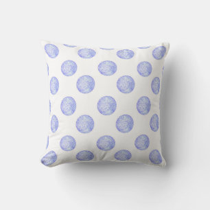 Coussin 'Points pervenche'