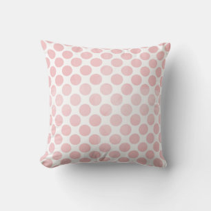 Coussin Points rétro - Rose coquillage