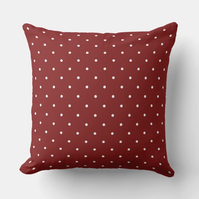 Coussin Points rouges et blancs (Recto)