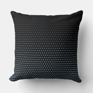 Coussin Points Techno bleu électrique Noir moderne