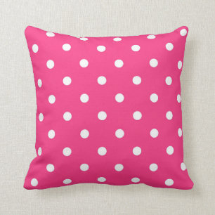 Coussin Pois avec rose