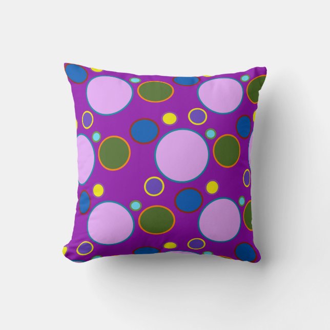 Coussin Pois coloré (Recto)