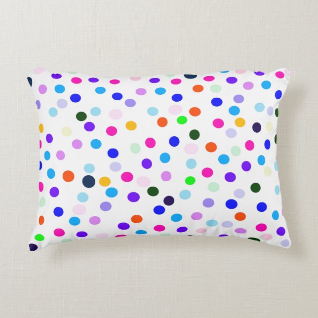 Coussin Pois coloré (Devant)