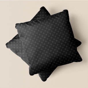 Coussin Pois gris et gris chic
