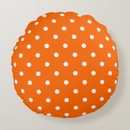 Coussin Pois orange