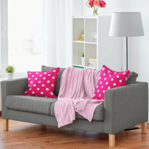 Coussin Pois rose