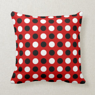 Coussin Pois rouge rouge