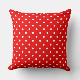 Coussin pois rouges