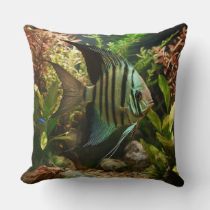 Coussin Poisson-ange altum rayé