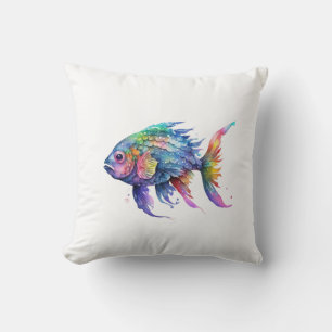 Coussin Poisson Arc-en-Ciel 2 Petit