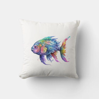 Coussin Poisson Arc-en-Ciel 2 Petit