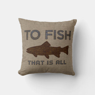Coussin Poisson Burlap