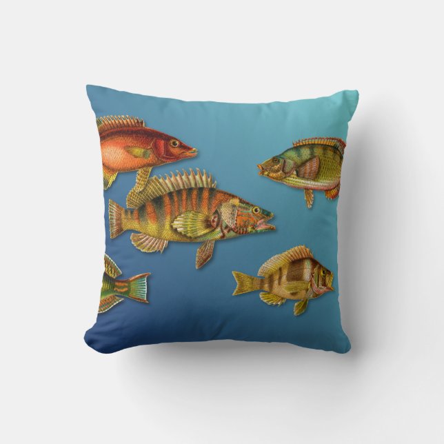 Coussin Poisson Coloré (Recto)