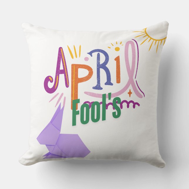 Coussin Poisson d'avril (Recto)
