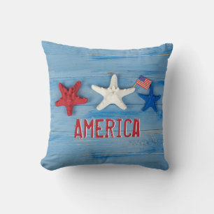 Coussin Poisson-étoile patriotique