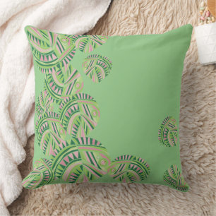 Coussin Poisson Feuille Jazz V Mint Dusty Pink 4