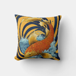 Coussin Poisson japonais Koi