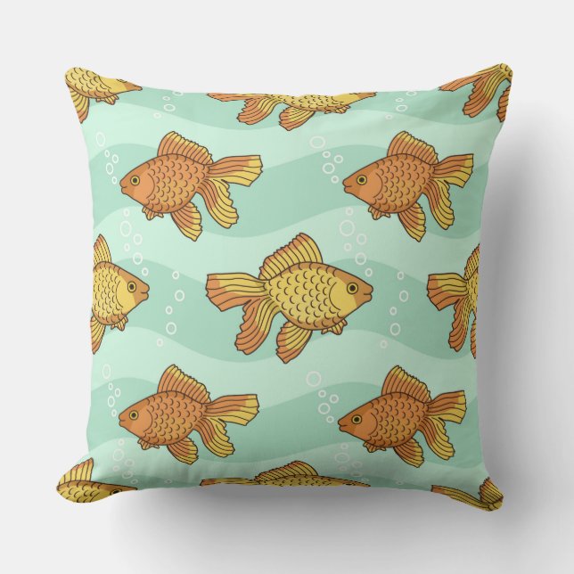 Coussin Poisson-motif (Recto)