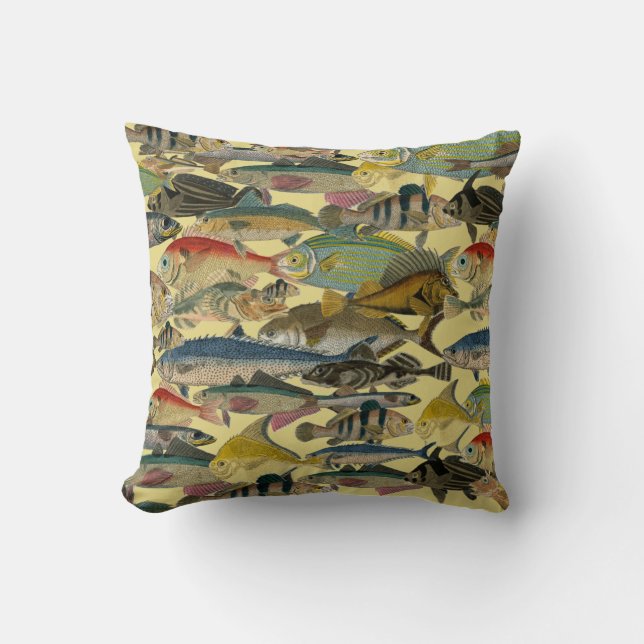 Coussin Poisson Océanique Pêche Tropical Poisson Exotique  (Recto)