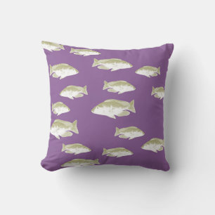 Coussin Poisson sur violet