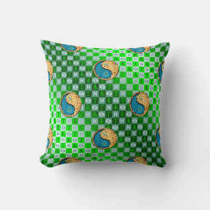 Coussin Poissons & Chèvre de Feu