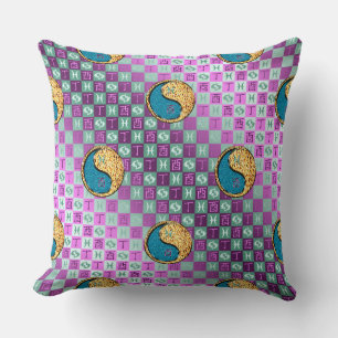 Coussin Poissons & Coq de feu
