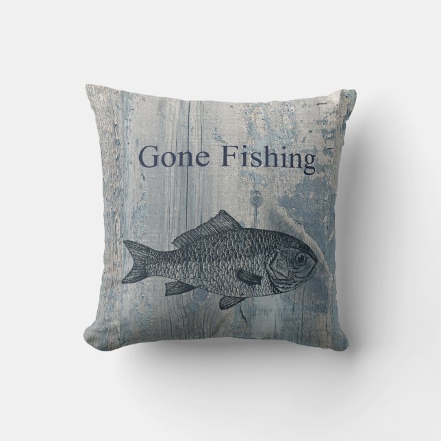 Coussin Poissons de pêche allés (Recto)
