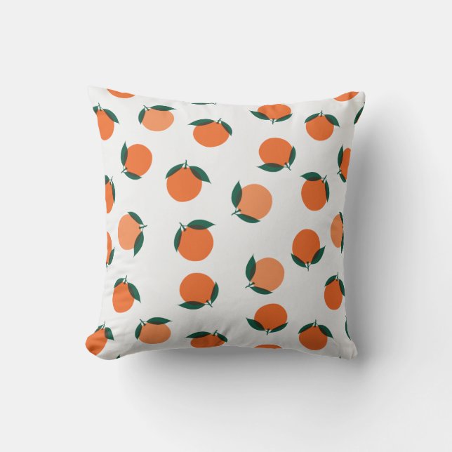 Coussin Poissons et oranges (Recto)