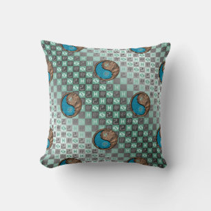 Coussin Poissons & Lapin de Terre
